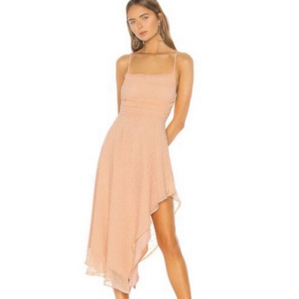NEW NBD Peach Midi Dress Size XS‎